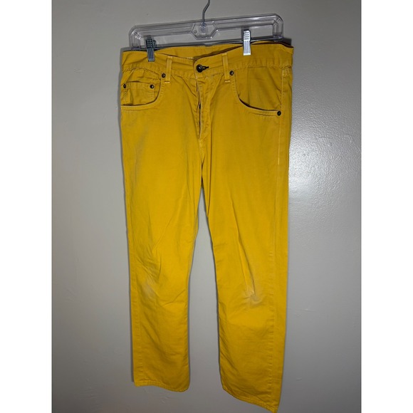 rag & bone Other - Rag & Bone RB 15X Slim Straight Pants Mens 31 Mustard Yellow Cotton Chinos USA